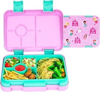 OEM Fiambrera Bento Para Adultos Con 5 Compartimentos Separados, A Prueba De Fugas Y Libre De Bpa, Ideal Para Almuerzos, Meriendas Y Viajes