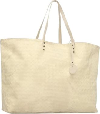 Bottega Veneta Pre-owned Tote Bags, female, White, Size: ONE SIZE Pre-owned Vintage Tote Bag