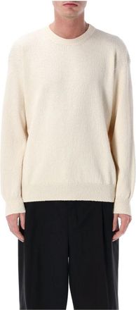 Roberto Collina Heren Truien Kleding Natural Ss 26 - Heren - Ronde hals truien - Beige - L - Katoen - Truien & Vesten