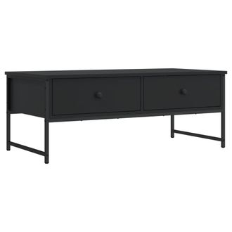 vidaXL Vidaxl - Mesa De Centro Madera De Ingenier&iacute;a Negro 101x49x39,5 Cm