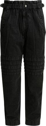 Isabel Marant Loose Fit Jeans, female, Black, S, Mellya Trousers