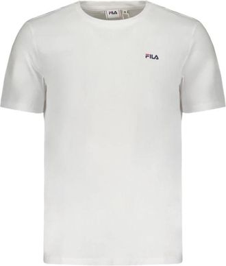 Fila Klassiek Logo Print T-shirt - Heren - T-shirts - Wit - S - Katoen - Tops