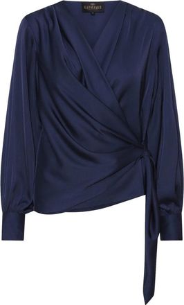 Karmamia Blouses - Dames - Blouses - Blauw - 2XL - Overhemden