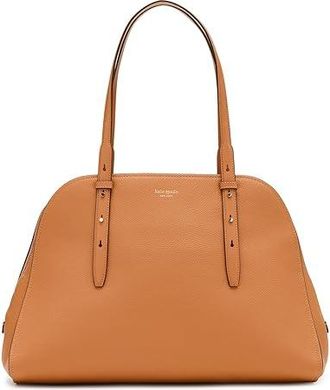 Kate Spade New York Do It All Pebbled Leather Maise Carryall Tote Womens Handbags Biscotti