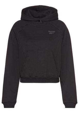 Reebok Kapuzensweatshirt REEBOK D Hoodie, Damen, Gr. XL, schwarz, Sweatware, Obermaterial: 100% Baumwolle, unifarben, relaxed fit, ohne Ausschnitt, Raglan&auml;rm