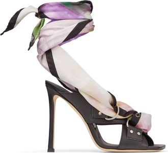 Jimmy Choo London Satya 110 Cross Straps Mule, Brand Size 35 ( US Size 5 )