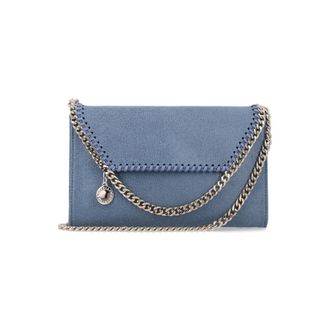 Stella McCartney Blue Falabella Crossbody Wallet
