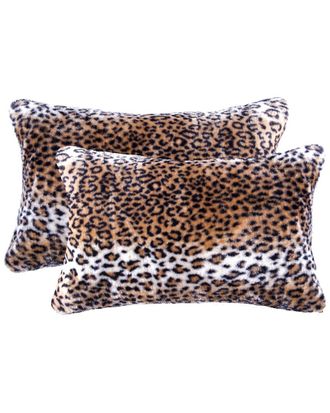 Luxe Faux Fur Set Of 2 Belton Pillows