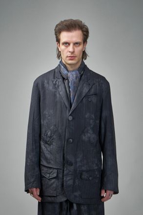 Geoffrey B. Small Single Breasted Coat Jacket With Patch Pockets
