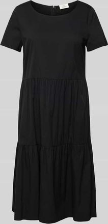 robe légère Knielanges Kleid im Stufen-Look in Black, Größe 36