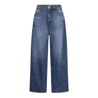Mos Mosh MOS Mosh, Jeans, Dames, Blauw, W32, Denim, Wide Jeans