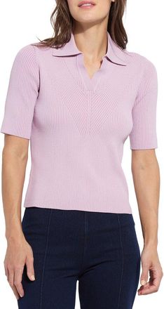 Lyss&eacute; Kenzie Ribbed Knit Polo Shirt