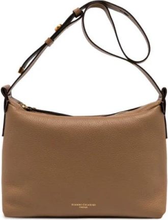 Gianni Chiarini Oriana Schoudertas - Dames - Schoudertassen - Beige - ONE Size - Leer - Tassen