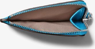 Michael Kors Jet Set Small Pebbled Leather Card Case Wristlet