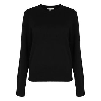 Vince Cashmere Knitwear, female, Black, Size: S Cashmere Crewneck Sweater
