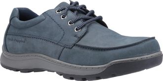 Hush Puppies Tucker Leren Heren Marineblauwe Nubuck Veterschoenen