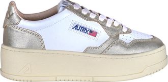 Autry Platform Low Wb 16 - Dames - Sneakers - Wit - 39 EU - Katoen - Schoenen