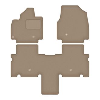 OEM Alfombrillas De Terciopelo Para Coche: Kia Ev9 Crossover (2023-) Beige