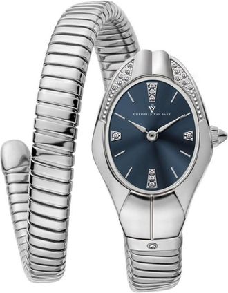 Christian Van Sant Naga Quartz Blue Dial Ladies Watch CV0882