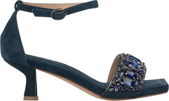 Alma En Pena Mini Sandaal met Juwelen Band - Dames - Sandalen met hakken - Blauw - 37 EU - Schoenen