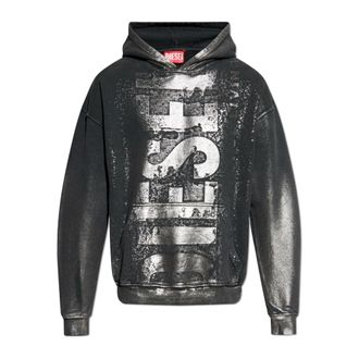 Diesel Hoodies, male, Black, Size: 2XS Hoodie S-Boxt-Hood-Q6