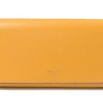 Jimmy Choo London Blue Yellow Leather Long Wallet (Bi-Fold) (Pre-Owned)