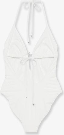 Tory Burch Womens One-Piece Swimsuit White Polyamide Swimwear Sea Clothing