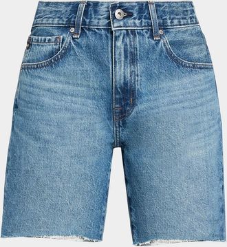 Rag & Bone Flexi Wren Mid-Rise Bermuda Shorts