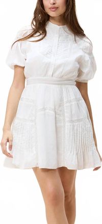 Cleobella Signe Fit Flare Mini Dress In Ivory