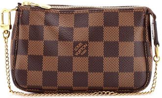 Louis Vuitton Pochette Accessoires Damier Ebene Mini (Authentic Pre-Loved)