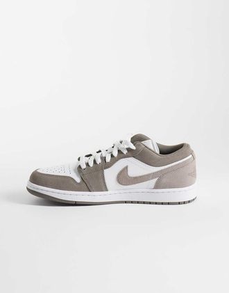 Nike Jordan Nike - Air Jordan 1 - Sneakers basse marroni e bianche-Marrone