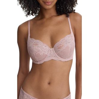 Skarlett Blue Captivate Full Coverage Unlined Lace Bra in Romance at Nordstrom, Size 32Dd