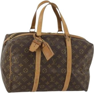 Louis Vuitton Pre-owned Weekend Bags, female, Brown, Size: ONE SIZE Pre-owned Vintage Canvas Weekend Bag