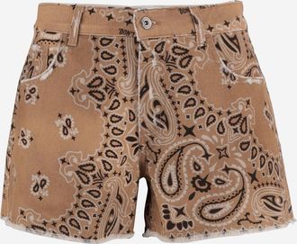 DON'T @ ME Kurze Baumwolljeans Dont @ Me mit Bandana-Print