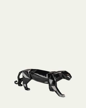 Lladro Origami Black Panther Sculpture