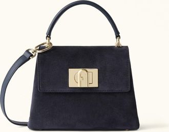Furla 1927 Borsa A Mano Mini Toni Mediterraneo Blu Camoscio Donna