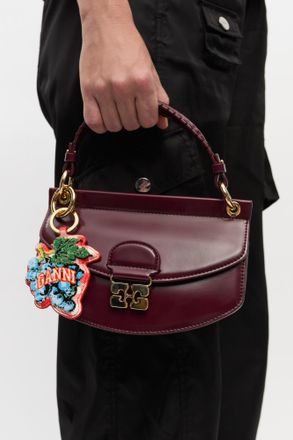 Ganni Grape Keyring in Red Alert Womens