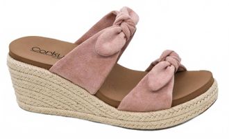 Corkys Footwear Womens Tie The Knot Wedges In Blush
