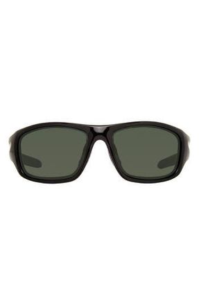Eddie Bauer 61mm Rectangle Sunglasses in Black/Green at Nordstrom Rack