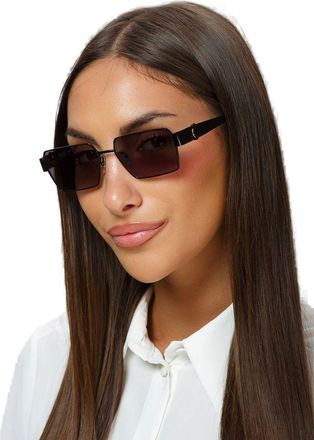 Just Cavalli Unisex Sunglasses Total Gloss Black Metal Eyewear