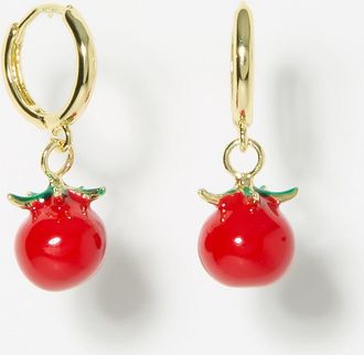 Simons Womens Tomato small Hoop Earrings