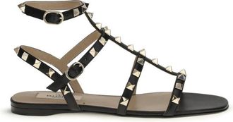 Valentino Garavani Black Rockstud Sandals