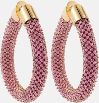Paco Rabanne Embellished hoop earrings