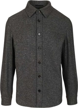 Ermenegildo Zegna Heren, Overhemden, Grijs, Maat: M Zijde