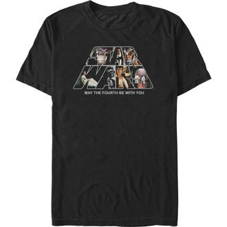 Star Wars Mens Star Wars Classic Logo Collage May The Fourth Graphic T-Shirt in Black at Nordstrom, Size Xxx-Large