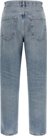 A Gold E Vintage Wash High-Waist Jeans - Indigo