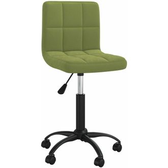 vidaXL Silla De Comedor Giratoria De Terciopelo Verde Claro Vidaxl