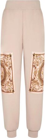 Philipp Plein Joggingbroek New Baroque - Dames - Sweatpants - Beige - M - Katoen - Broeken
