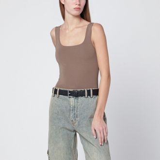 Entire studios Light Brown Viscose Blend Top