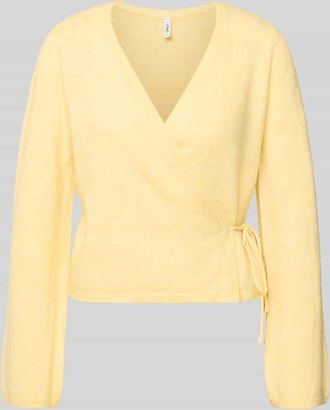 Only Regular Fit Strickjacke mit Woll-Anteil Modell COLO in Hellgelb, Gr&ouml;&szlig;e XL